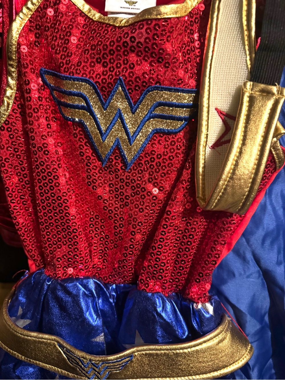 NWT! Official License DC Wonder Woman Deluxe Kids Costume Dress
